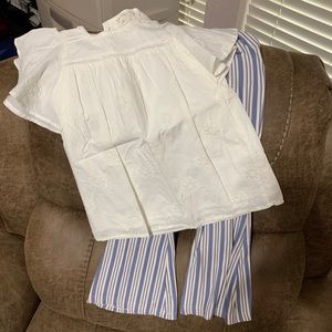 Cute Too with knit pants.